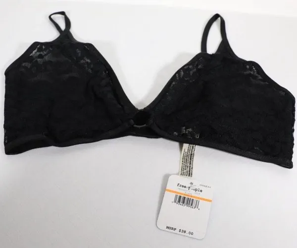 Free People NWT x revolve Toni Bralette In Black - Image 3