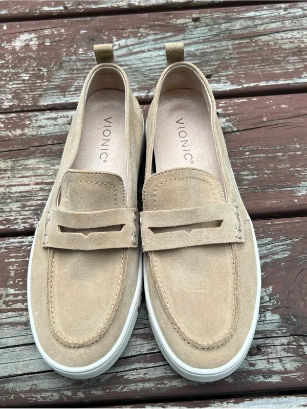Vionic Uptown Loafers Beige Minimalist Neutral Slip On Shoes Womens|US:7 EU:37 - Image 2