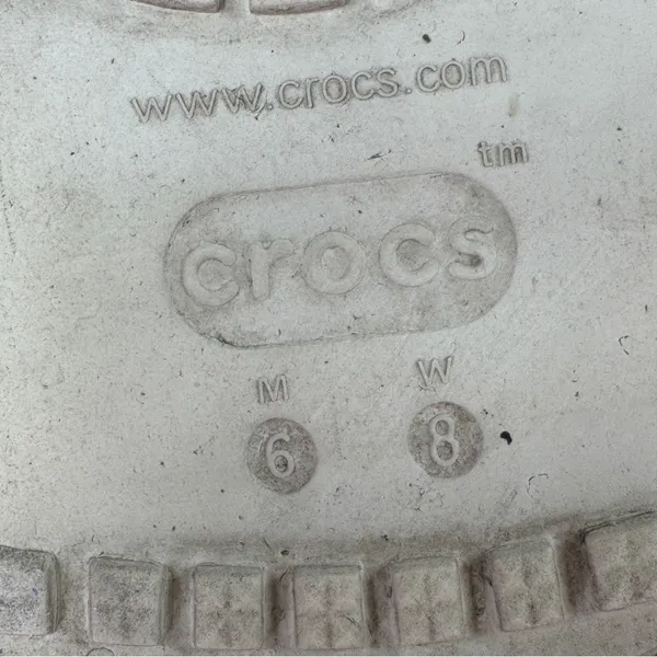 Crocs Furever Crush Faux Fur Lined Platform‎ Clogs Ivory Bone Women Size 8 - Image 10