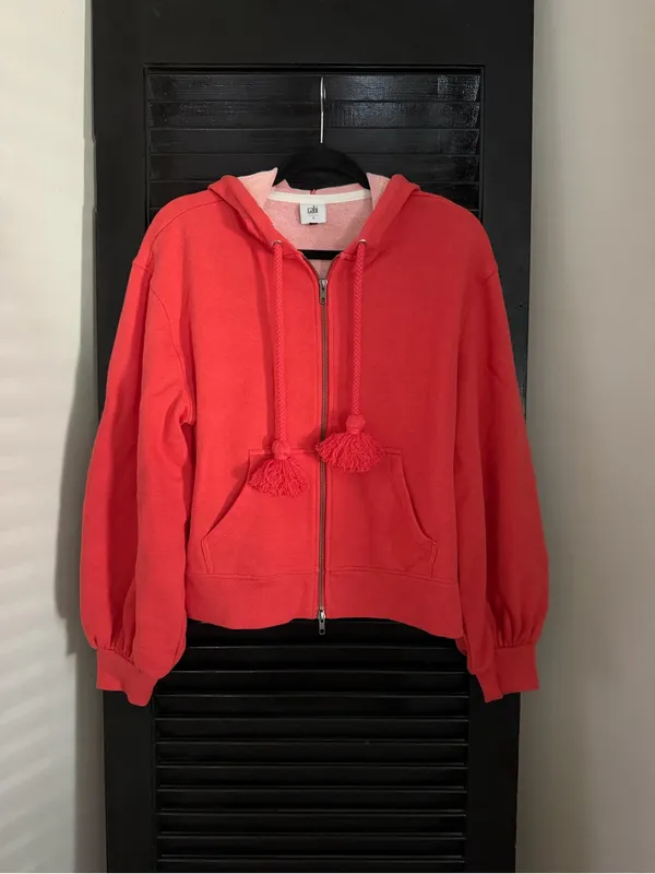CAbi Deluxe Full Zip Hoodie Style 5657 Size S - Image 12