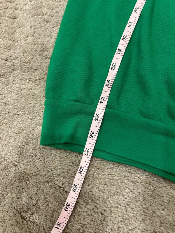Aviator Nation Kelly Green Crewneck Sweatshirt With Neon Stripes Revolve Small - Image 7