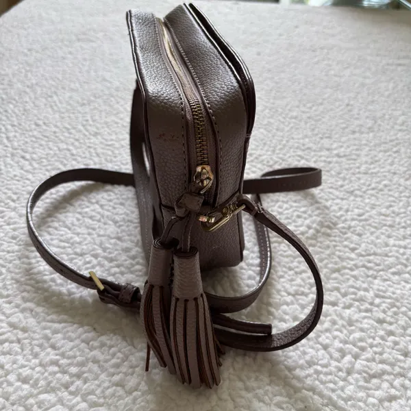 Kate Spade New York Orchard Street Arla Pebbled Leather Crossbody Bag Mauve Plum - Image 11