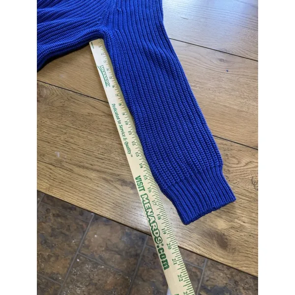 Lauren Ralph Lauren Women’s Large‎ Knit Cotton Crewneck Sweater Blue Office City - Image 7