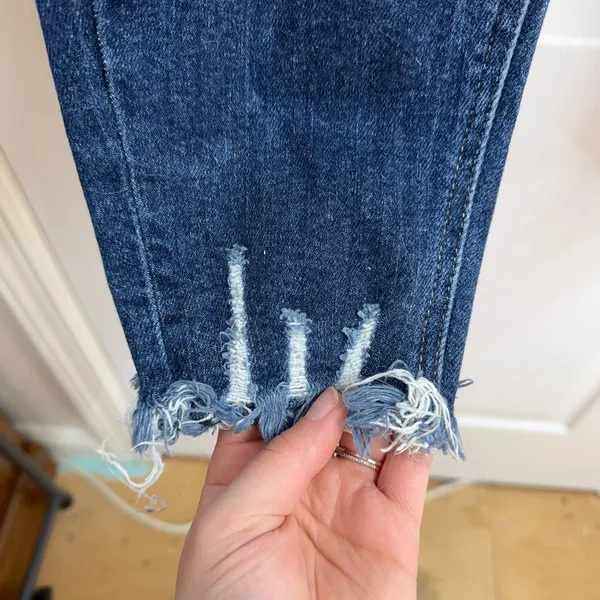 Kancan Maurice's dark wash blue ripped distressed‎ stretch skinny jeans 5 pocket - Image 4