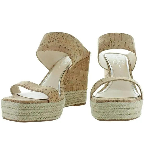 Jessica Simpson Saphita Espadrille Wedge Sandal,Tan Cork JS-SAPHITA - Image 3