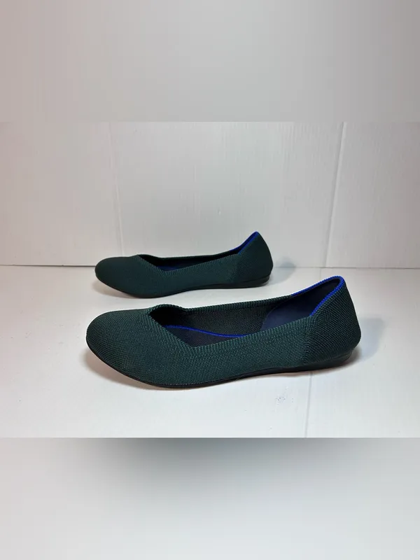 Rothy’s hunter green slip on flats shoe women size 7.5 - Image 3