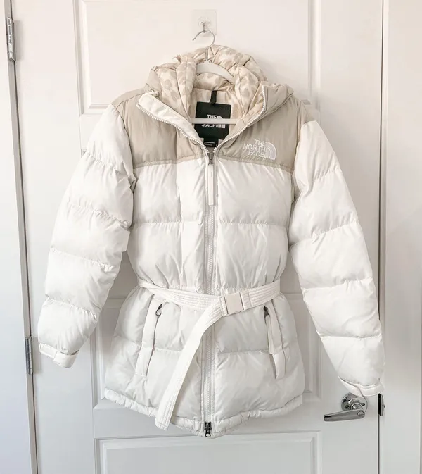 The North Face Nuptse Belted mid puffer jacket coat - Image 3