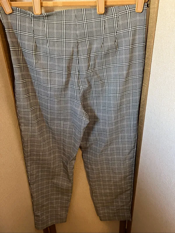 Time and Tru Black & White Plaid Slacks 16 - Image 7