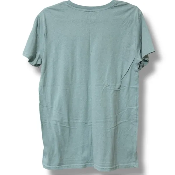 PEANUTS size medium women's graphic print funny short sleeve t-shirt green color - Image 3