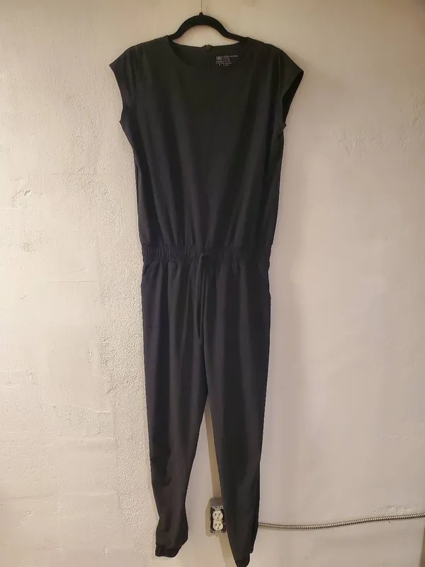 Albion Fit Everyday Jumpsuit in Black Small Tall - Image 2