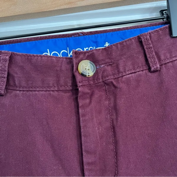 Dockers bootcut burgundy maroon dark red Y2K prep style khakis Women’s size 10 - Image 3