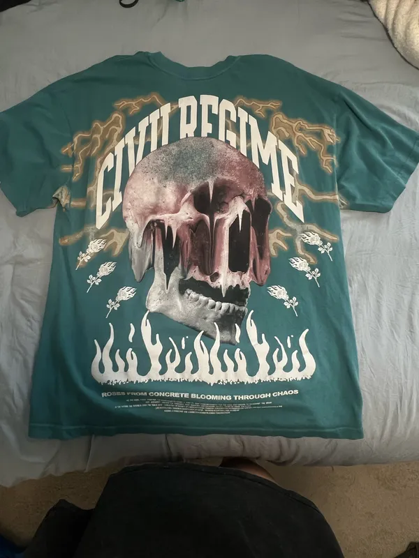 Civil Regime Teal T-Shirt - Image 6