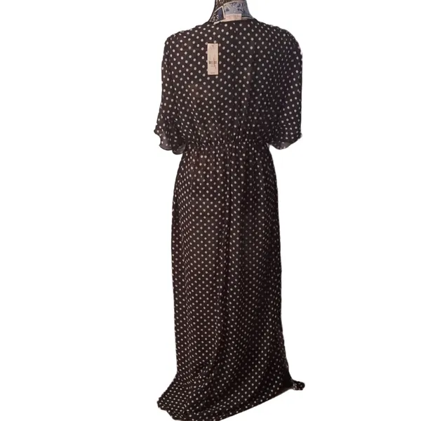Sweet Pea For New York And Company Polka Dot Sheer Maxi Dress Size Small - Image 6