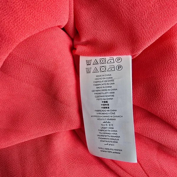Michael Kors NWT Sea Coral Snake Print Handkerchief Midi Dress Pink Red Size M‎ - Image 7