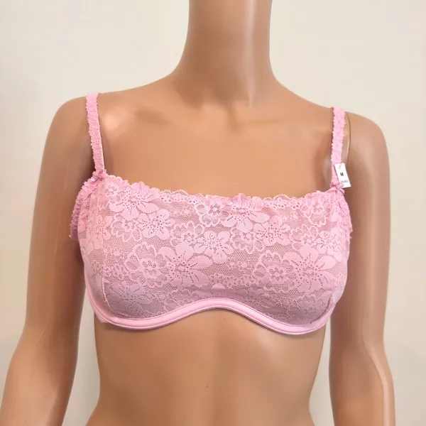 PINK Victoria’s Secret medium Wink unlined lace scoop bra BC3 3212 - Image 11