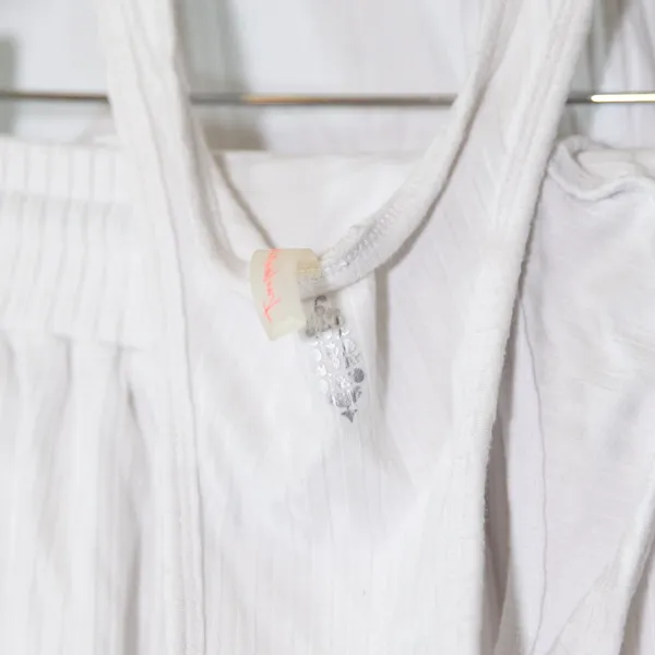 Free People x FP Movement Blissed Out Sleeveless One Piece Mini Romper White S - Image 2