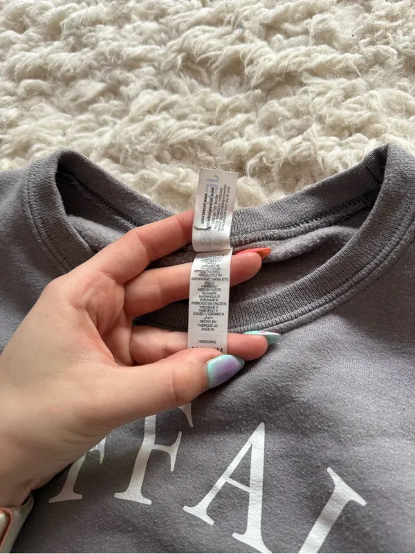 Gildan Buffalo Gray Crewneck Sweatshirt with White Logo - Image 3
