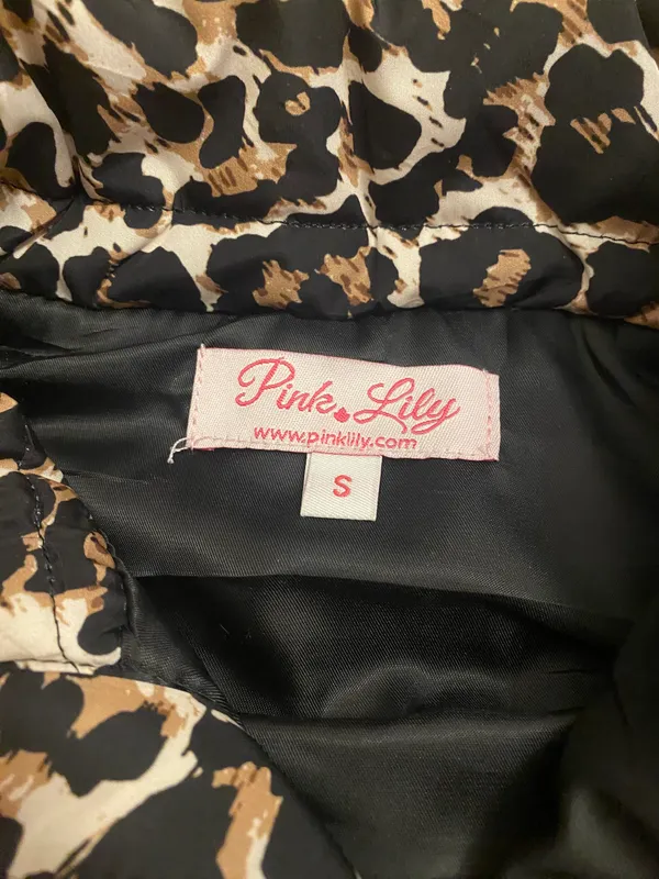 Pink Lily Cheetah Puffer Vest - Image 4