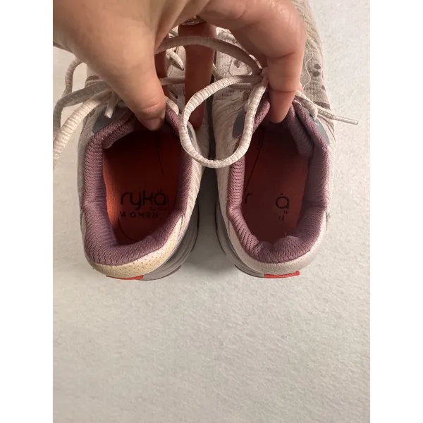 Ryka‎ Devo X Max Womens Walking Shoes Tan Plum Lace Up Sneakers Size 7M - Image 6