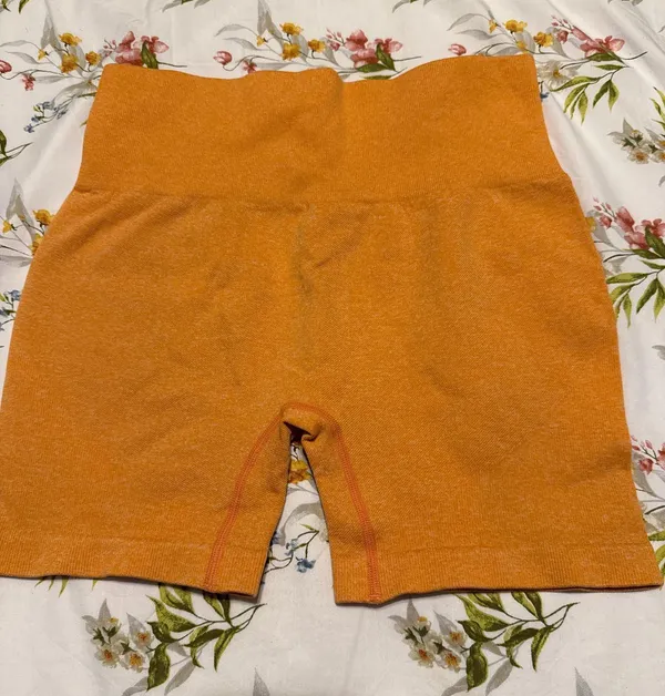 Orange Workout Shorts Size M - Image 2