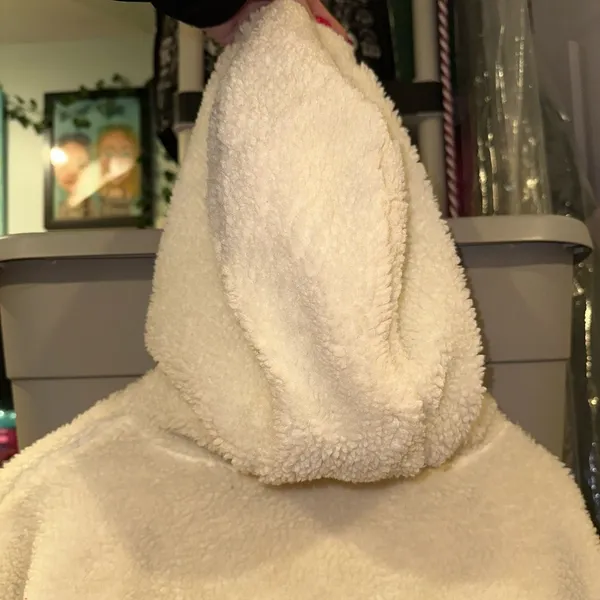 Official Off-White Vans Sherpa Quarter Zip Hoodie - Image 5