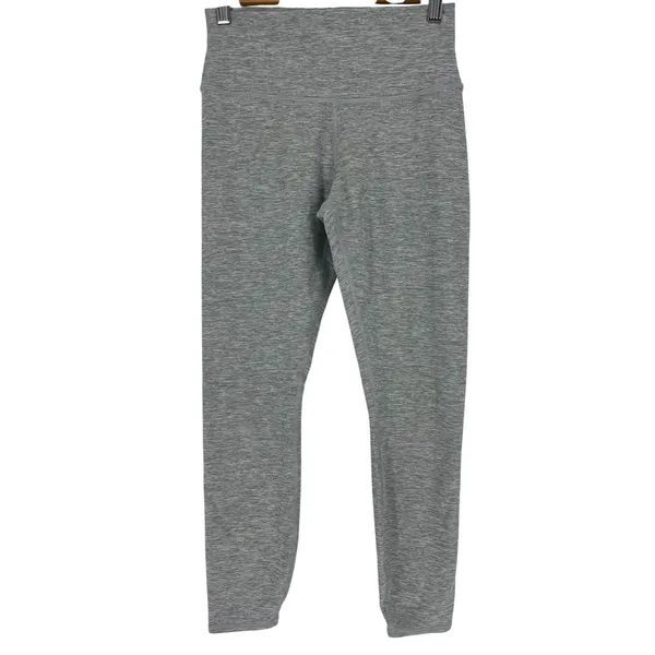 Alo Yoga Alosoft High-Waist 7/8 Highlight Leggings Athletic Heather Grey M - Image 4