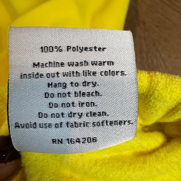 Dudley‎ Stephens Baldwin Mock Neck Turtleneck Sweatshirt Sunshine Yellow Medium - Image 6