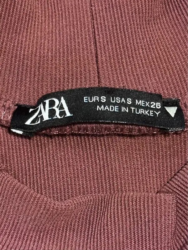 Zara Ribbed Halter Neck Crop Top Shirt - Image 7