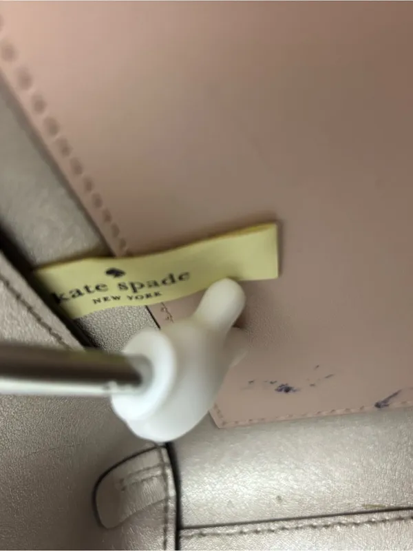 Kate Spade New York Scalloped Leather Satchel Crossbody Bag - Blush Pink - Image 4