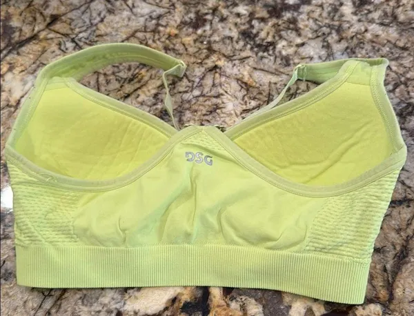 Lime Green Women's Sports Bra - Image 2