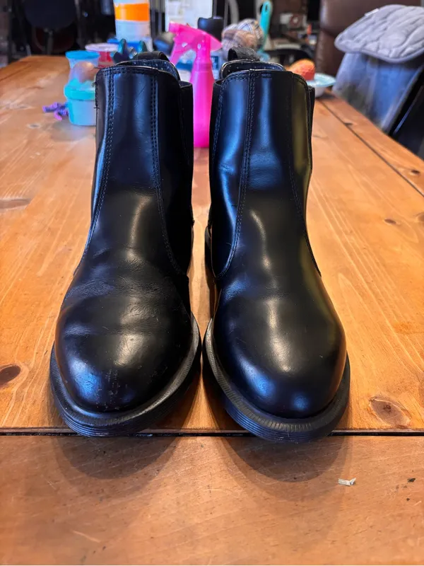 Dr Martens womens Flora leather chelsea ankle boots black 10 - Image 5