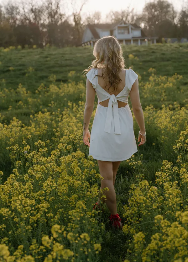 White Dress Lulus Mini - Image 2