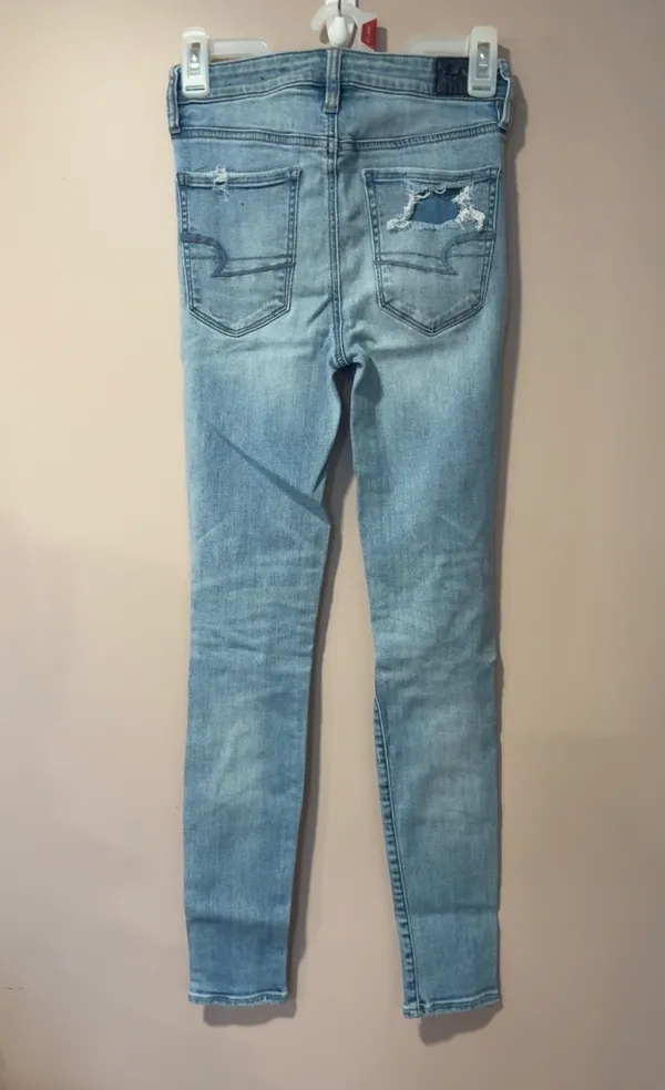 American Eagle Outfitters Distressed Super Hi-rise Jegging Jeans - Image 2