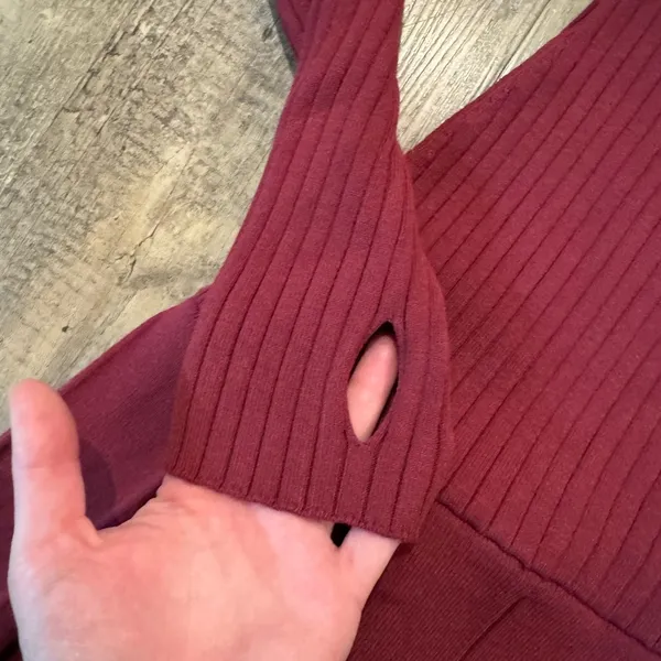 Free People Emmy Mini Dress in Aged Red Medium - Image 5