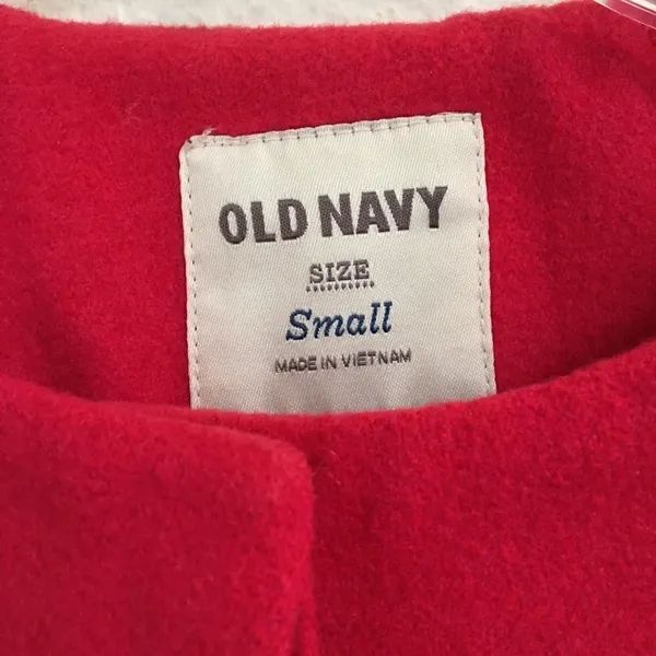Old Navy wool blend hidden button up coat S‎ - Image 6