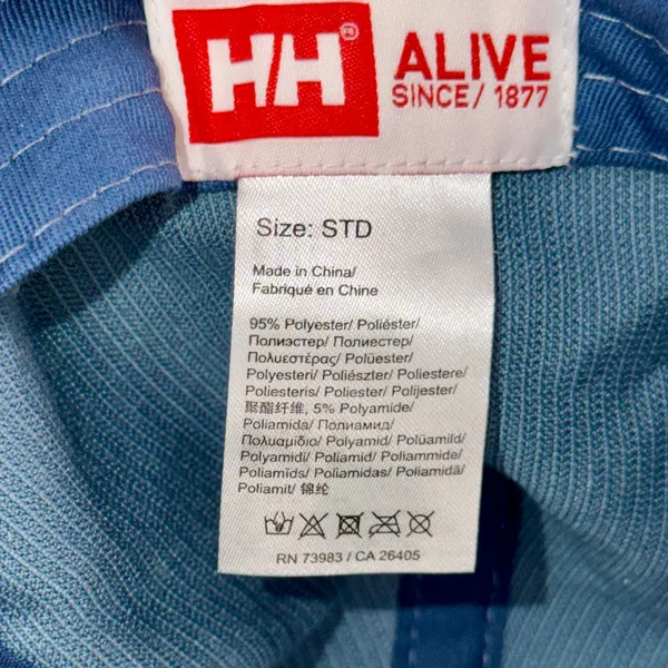Helly Hansen Corduroy Grapic Strap Back Cap Blue One Size NWT - Image 6