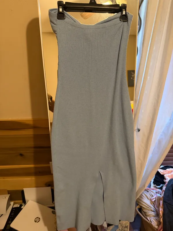 Strapless Dress Blue - Image 4