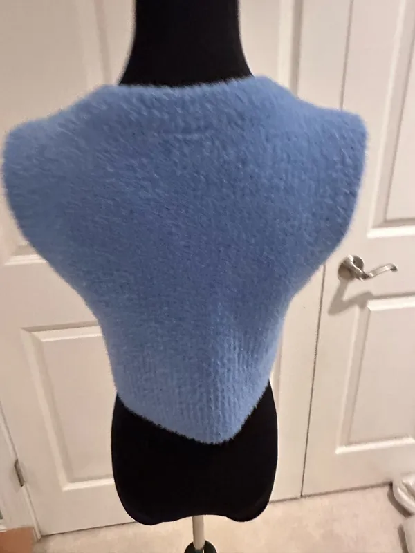 Blue Urban Outfitters Sweater Top Crop - Image 2