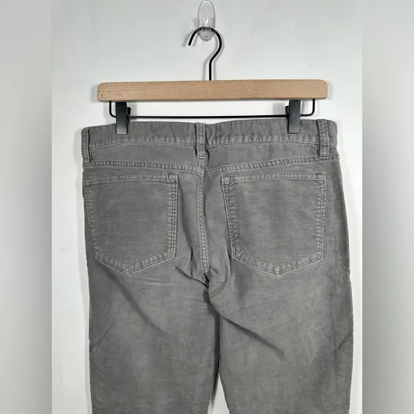 J.Crew Corduroy Pants Women’s Size 30 Gray Skinny Ankle Zip‎ Stretch - Image 7