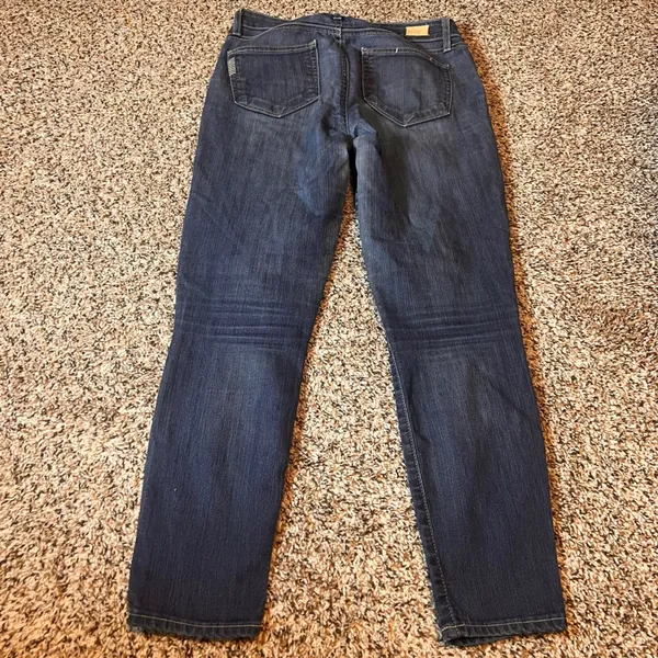PAIGE Denim Women's Blue Skinny‎ Jeans Size 27 Dark Wash Casual - Image 7