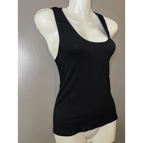 Free People Intimately Camisole Tank Top Womens M/L Black Stretch Scoop Neck - Image 3