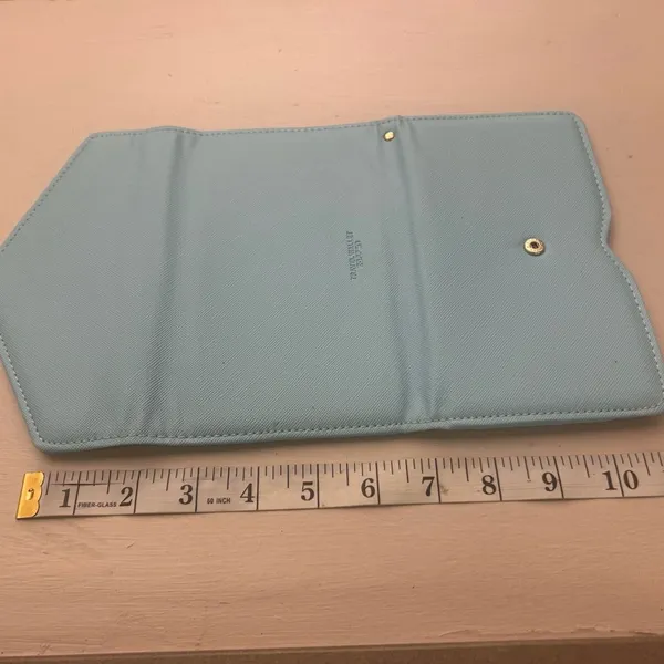 Wallet Light Blue Envelope Clutch by Travel Wallet Zoppen-Great Shape & Clean! - Image 5