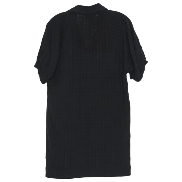 Anthropologie Mini Dress Lined Puff Sleeve Short Sleeve Minimalist Black XXS - Image 3