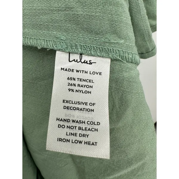 Lulus Womens Mint Green Milkmaid Dress Size M Mini Cottagecore Fitted‎ Dainty - Image 7