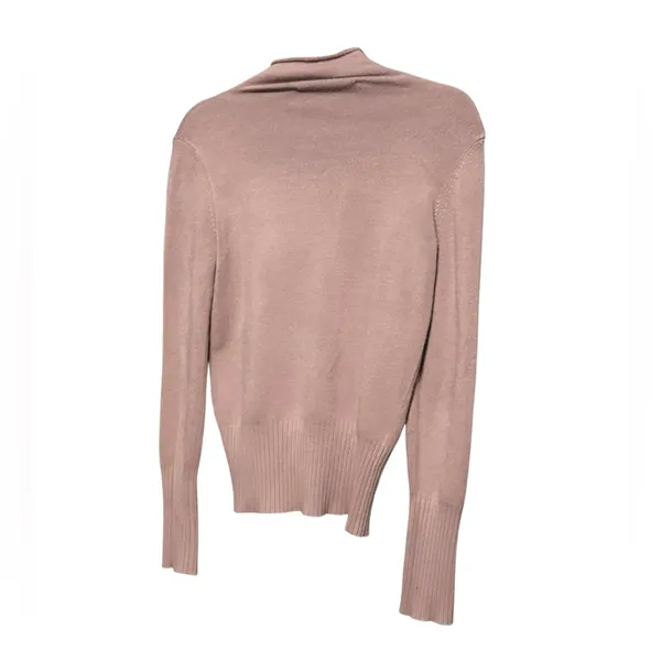French Connection Dark Blush Pink‎ Soft Knit Cowl Neck Sweater Cozy Comfort sz S - Image 4