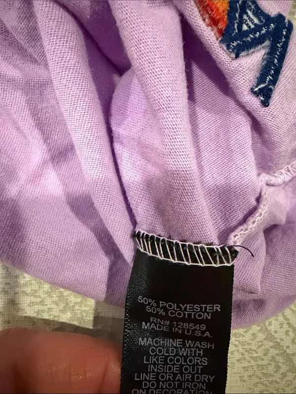 Aviator Nation Malibu CA Lilac Purple Graphic Tee XS Womens Soft T-Shirt - Image 4