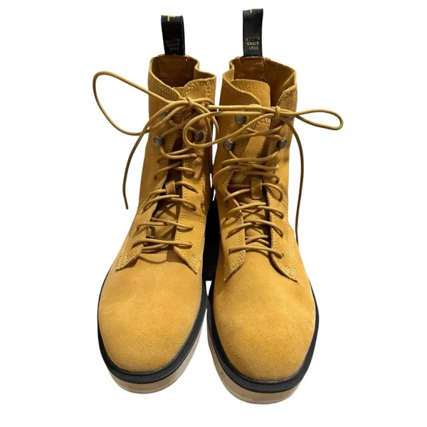 Sorel Hi Line Lace‎ Geo Yellow/Jet Waterproof Combat Boots Womens Size 10 - Image 3