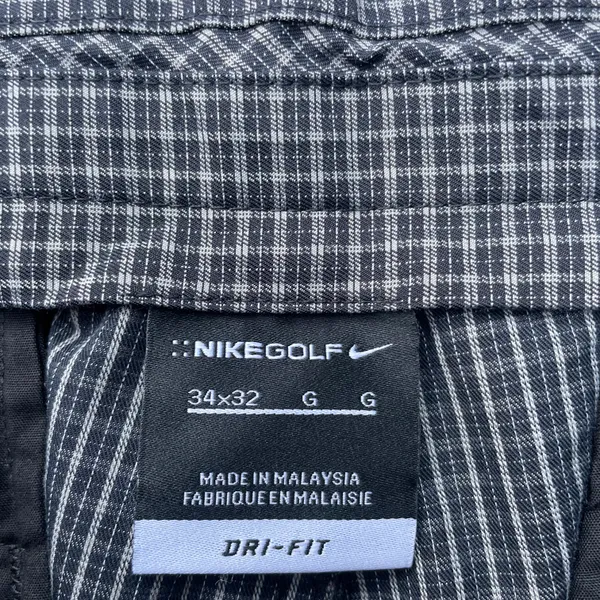 Nike Golf Dri Fit Black Checkered Pants - Image 5