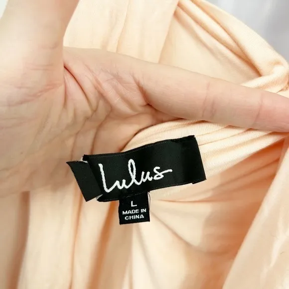 Lulus Tricks of‎ the Trade Blush Pink Convertible Maxi Bridesmaid Dress Size L - Image 10