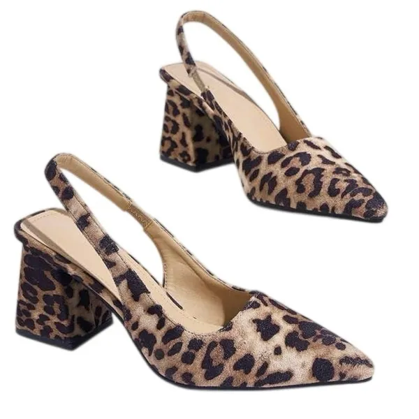 Cheetah leopard print high heels sandals Casual Shoes nwot women’s size 6 - Image 2